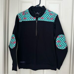 Simply Southern Blue Mermaid Whale Popover Quarter Zip